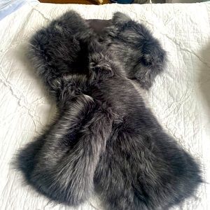 Faux fur shawl